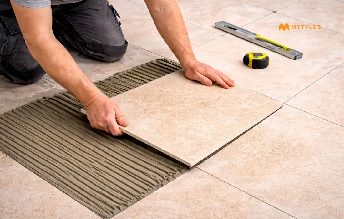 Installation of Vitrified Tiles
